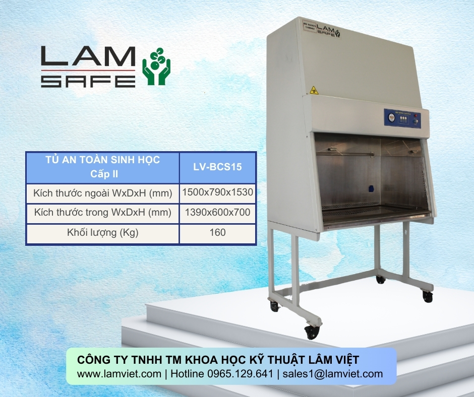 Tủ ATSH class II - Hãng sản xuất : Lâm Việt