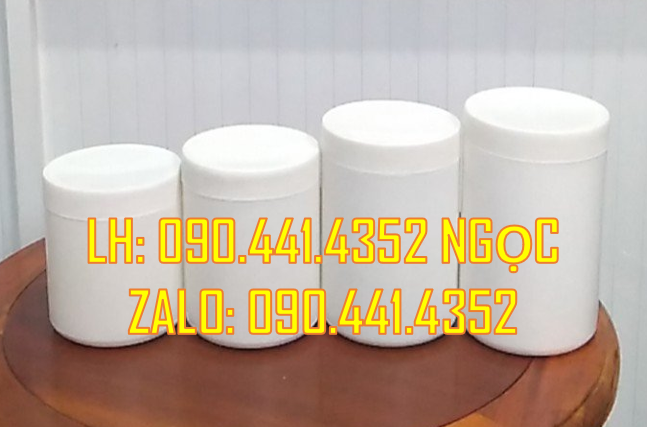 Bán hủ nhựa 1 ký đựng sơn, hủ nhựa 1.5 ký quai nhựa đựng mực in, hủ