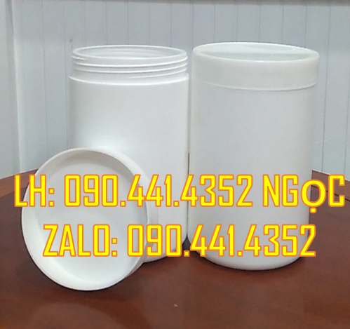 Bán hủ nhựa 1 ký đựng sơn, hủ nhựa 1.5 ký quai nhựa đựng mực in, hủ
