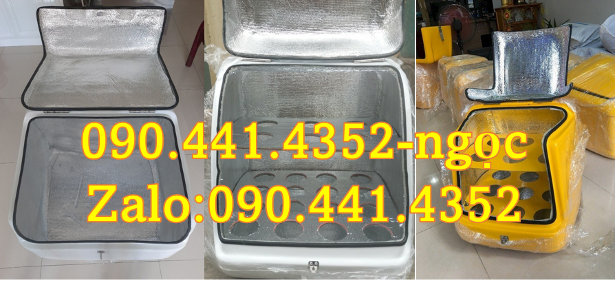 Thùng chở hàng composite cao cấp, thùng ship hàng lazada, tiki,