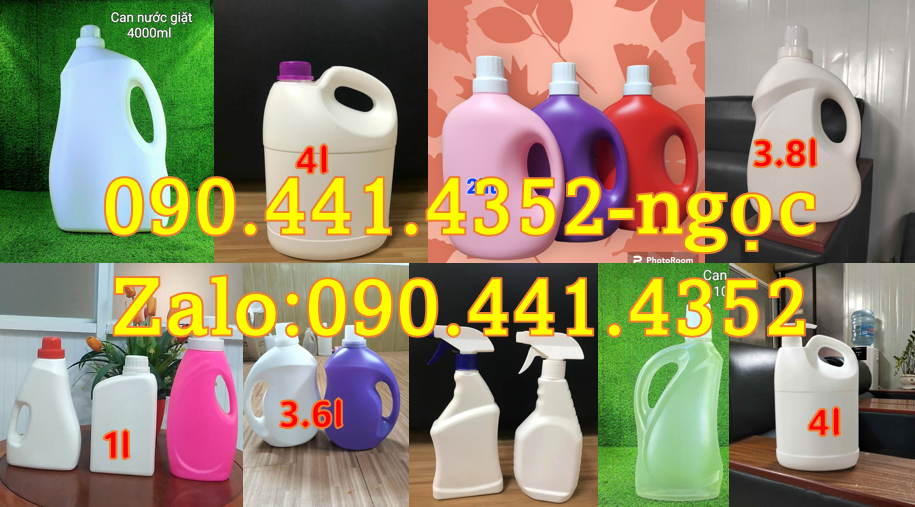 Bán can đựng nước rửa chén 800ml, can đựng xà bông rửa chén 1 lít