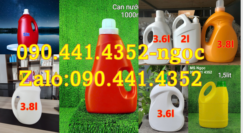 Bán can đựng nước rửa chén 800ml, can đựng xà bông rửa chén 1 lít