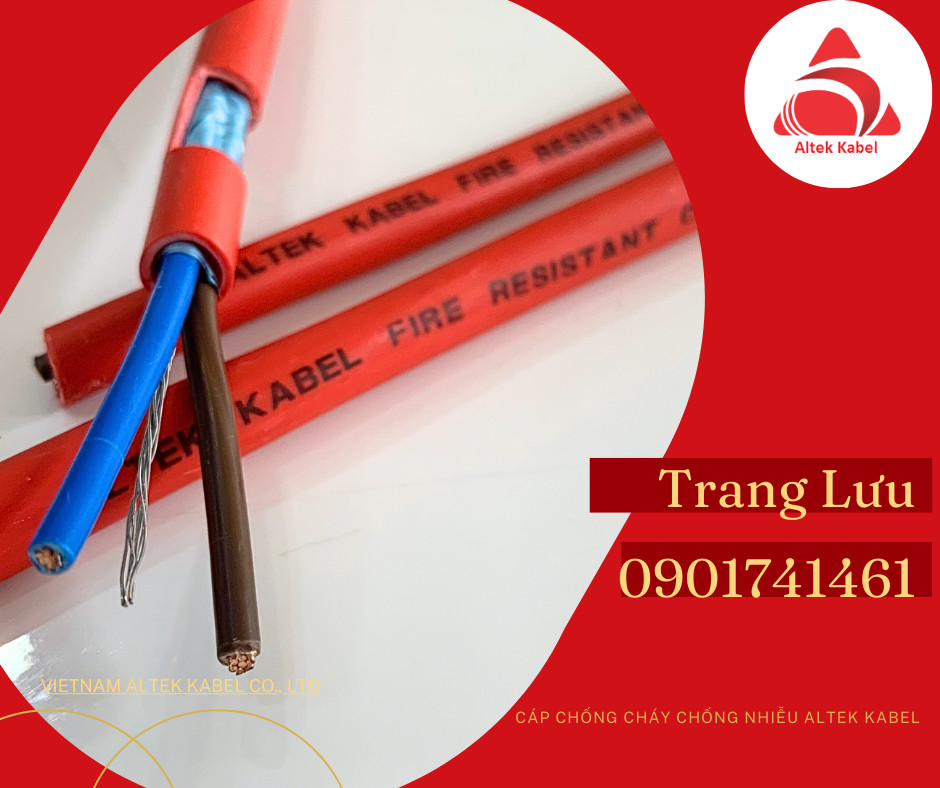 Cáp chống cháy chống nhiễu 2x2.5mm2 Altek Kabel