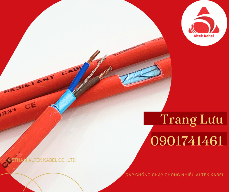 Cáp chống cháy chống nhiễu 2x2.5mm2 Altek Kabel