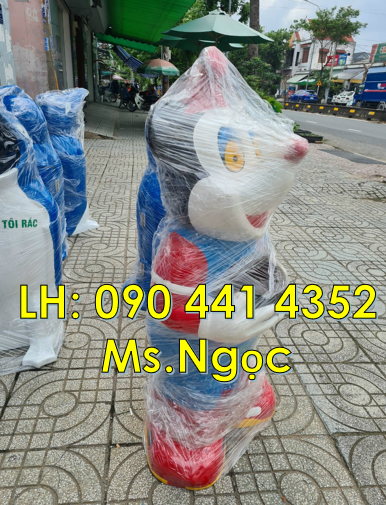 Thùng rác con cá heo giá rẻ, thùng đựng rác cá chép màu đỏ, thùng rác
