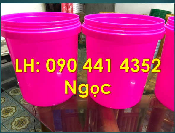 SX vỏ thùng sơn 22 lít màu sắc theo yêu cầu, thùng sơn 25 lít màu vàng