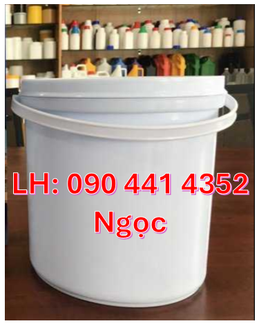 Vỏ thùng đựng sơn 20 lít, thùng nhựa 18L nắp rót, vỏ thùng sơn 16 lít