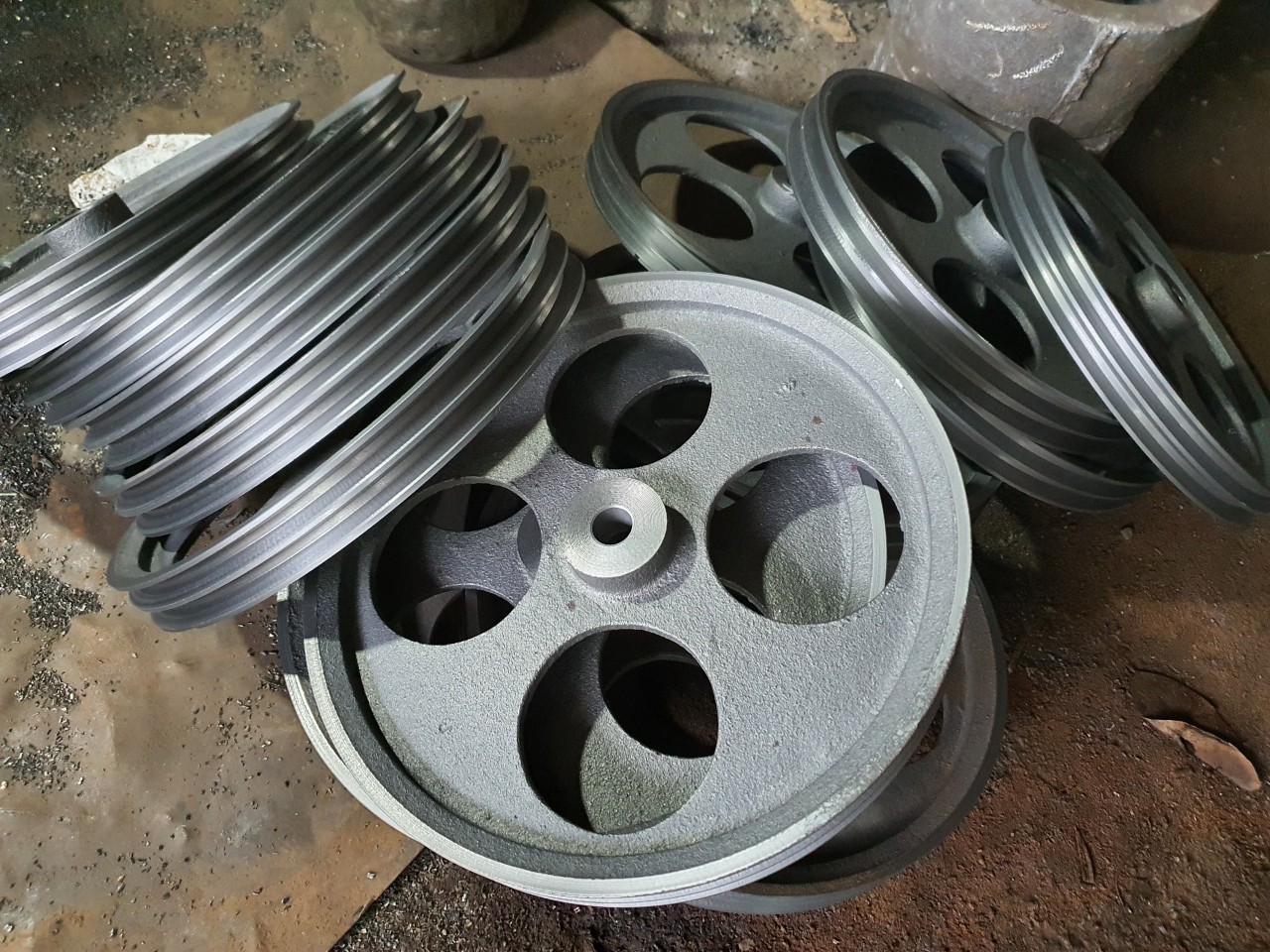 Puly gang, buli gang, pulley gang, bánh xe gang