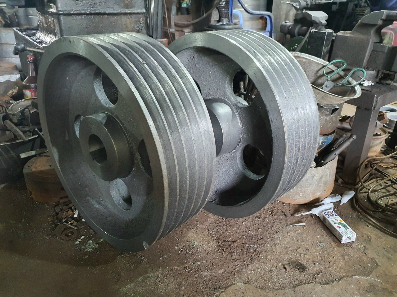 Puly gang, buli gang, pulley gang, bánh xe gang