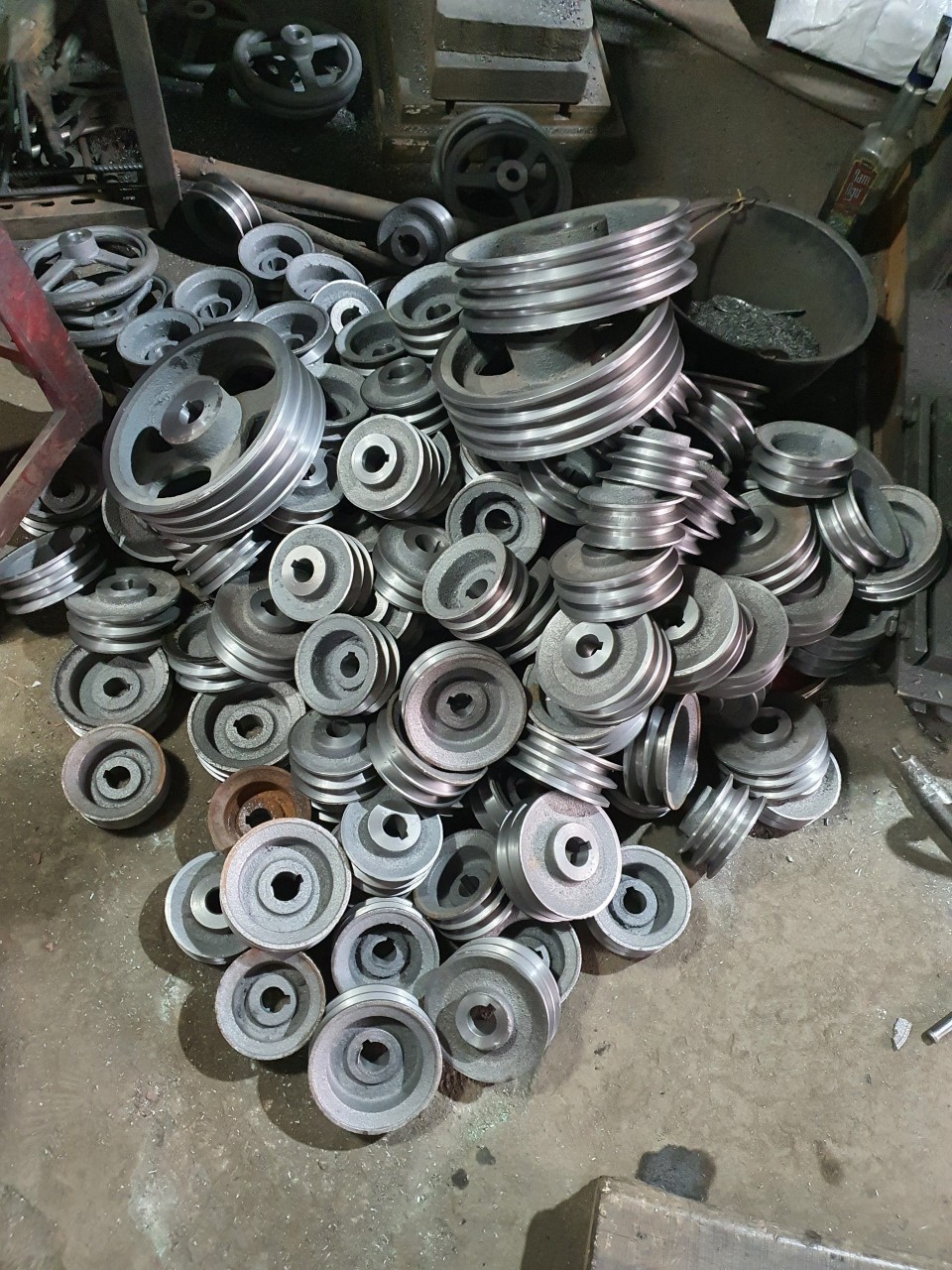 Puly gang, buli gang, pulley gang, bánh xe gang