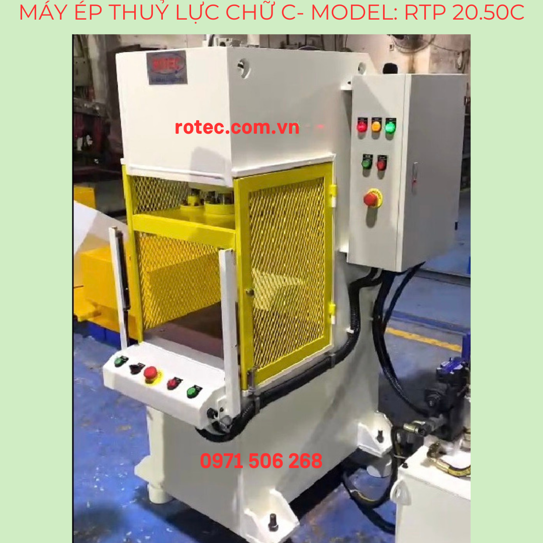Máy ép thủy lực chữ C 150 tấn Rotec Việt Nam