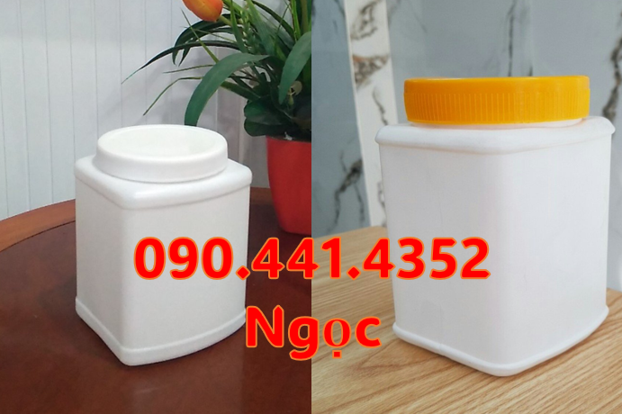 Hủ nhựa đựng 2 ký, hủ nhựa 1.5 ký đựng bột màu hóa học, hủ nhựa 1 kg