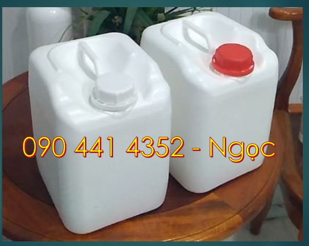 Can nhựa vuông 10 lít xanh, can nhựa 10 lít vuông, thùng nhựa 10 lít