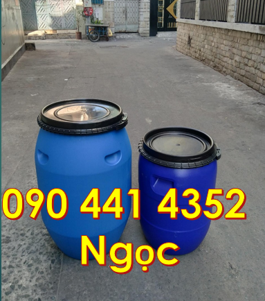 Vỏ thùng phuy 220 lít nắp mở, thùng phuy đựng hóa chất, phuy nhựa mới