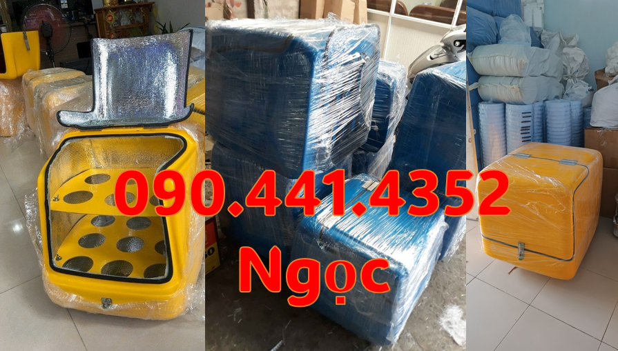 Thùng chở hàng giá rẻ, sx thùng ship hàng cỡ đại có chia ngăn
