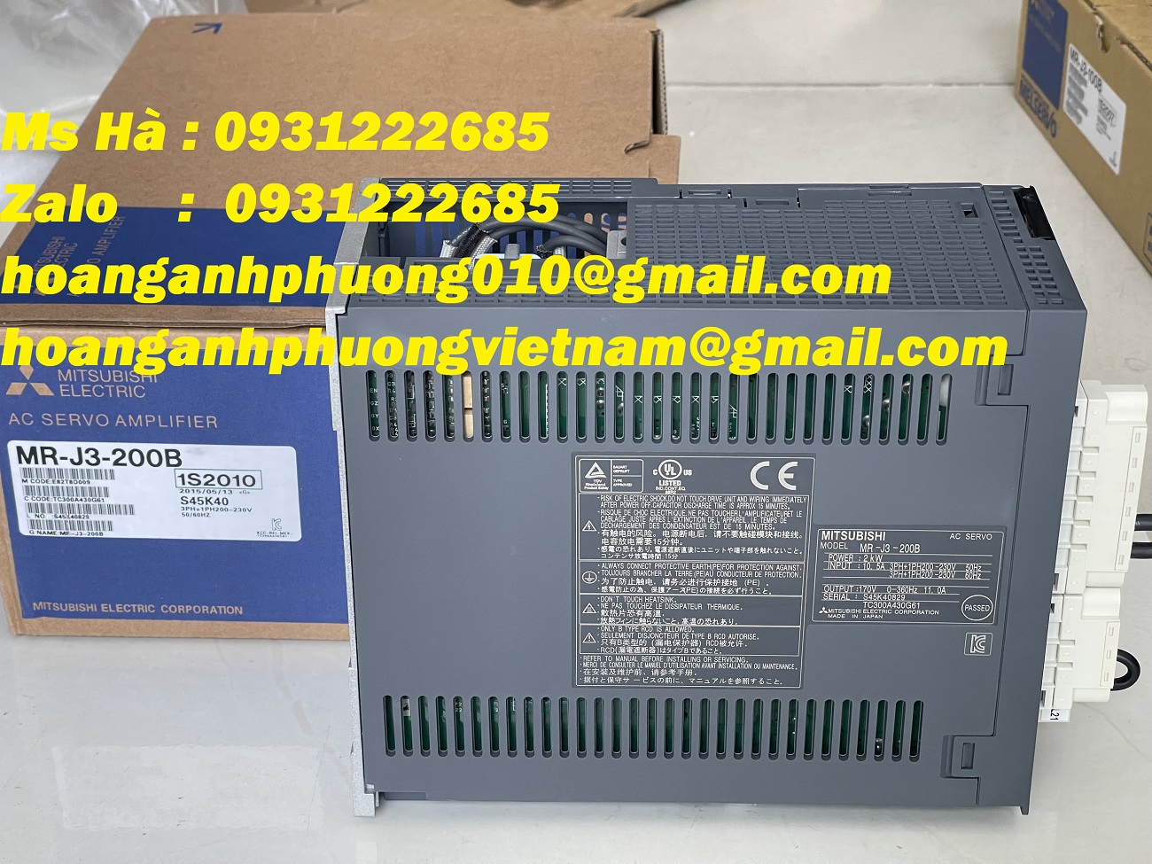 Bộ driver hàng mới MR-J3-200B bảo hành 12 tháng - Bình Dương