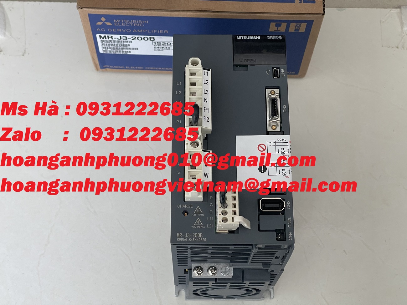 Bộ driver hàng mới MR-J3-200B bảo hành 12 tháng - Bình Dương