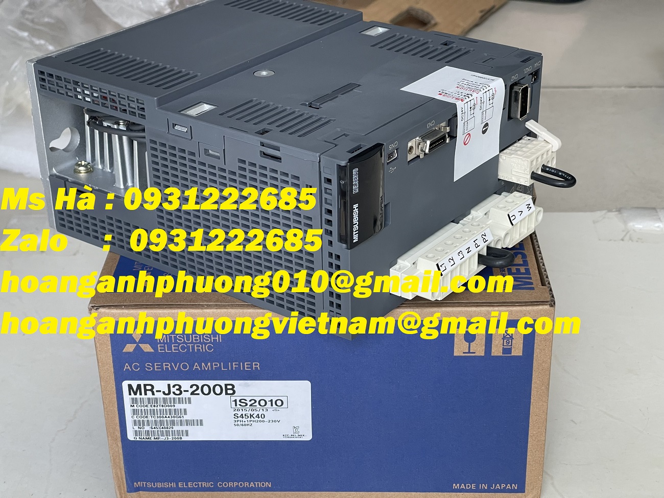 Bộ driver hàng mới MR-J3-200B bảo hành 12 tháng - Bình Dương
