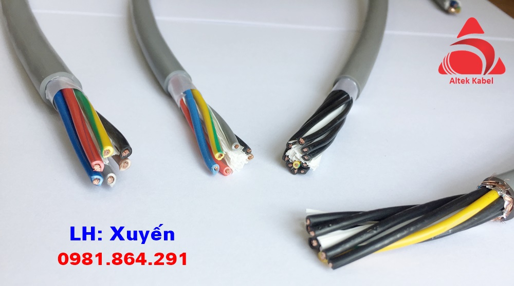 Phân phối cáp điện 7 lõi tiết diện 0.5-1.5mm2 Altek Kabel