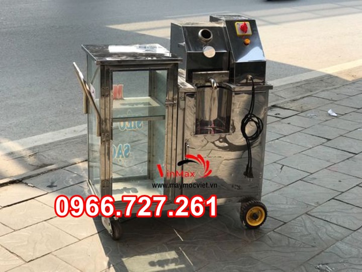 Máy ép mía siêu sạch tủ kính khung inox VME1500