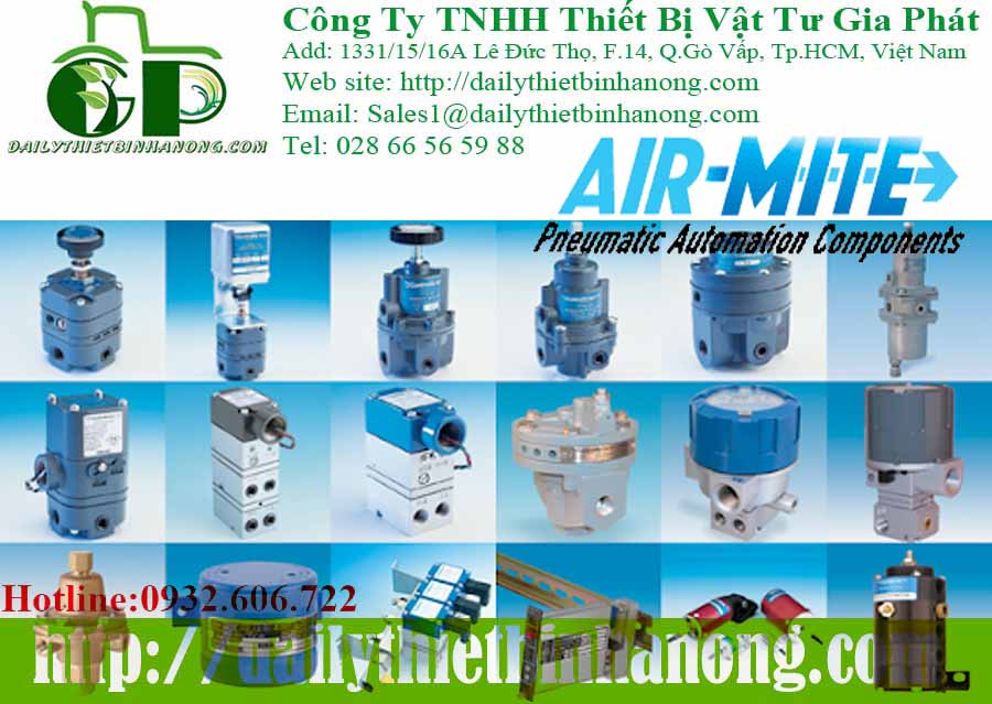 Xi lanh khí, van khí nén hãng Air-Mite chính hãng