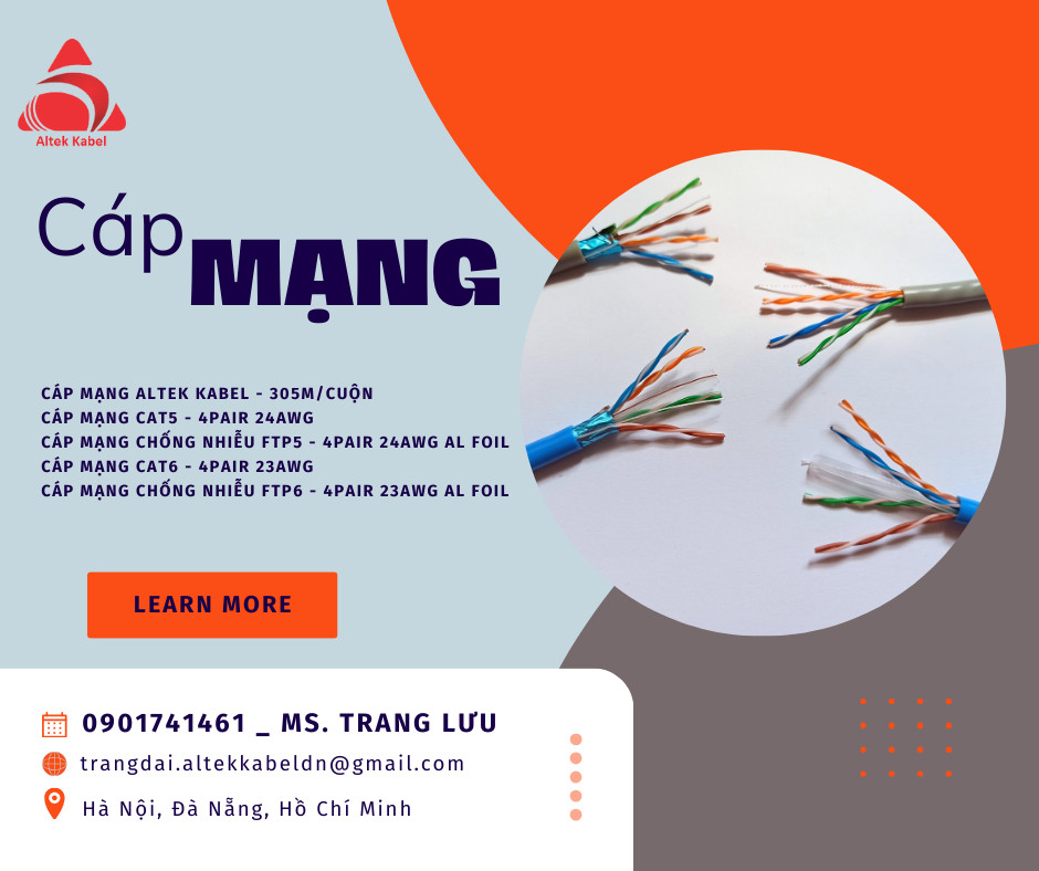 Dây Mạng Cat6, Dây Cáp Cat 6 UTP Đồng 100%