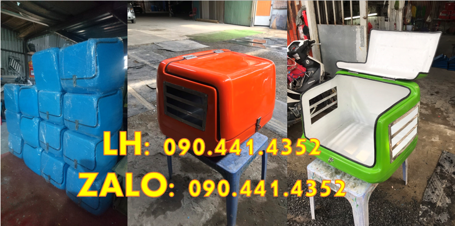 Thùng chở hàng giữ nhiệt, thùng giao hàng có mốt cách nhiệt hiệu quả