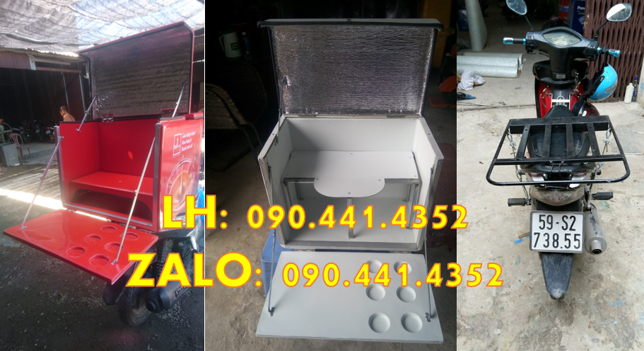 Thùng chở hàng giữ nhiệt, thùng giao hàng có mốt cách nhiệt hiệu quả