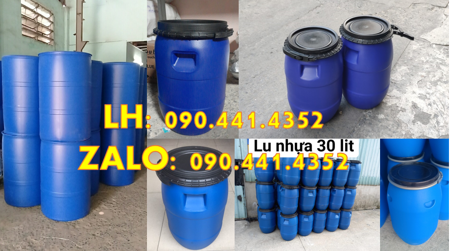 Thùng phuy nhựa 120 lít nhập khẩu, thùng phuy nhựa 150 lít đai sắt
