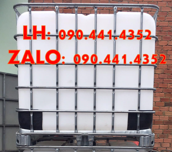 Gía bồn nhựa 1000 lít cũ bao nhiêu, tank nhựa ibc, bồn nhựa ibc mới
