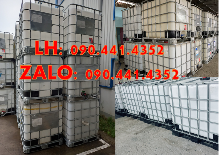 Gía bồn nhựa 1000 lít cũ bao nhiêu, tank nhựa ibc, bồn nhựa ibc mới