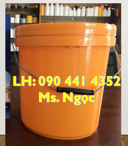 Vỏ thùng đựng sơn 1 lít, xô nhựa 1.5 lít quai, thùng sơn 5 lít rỗng