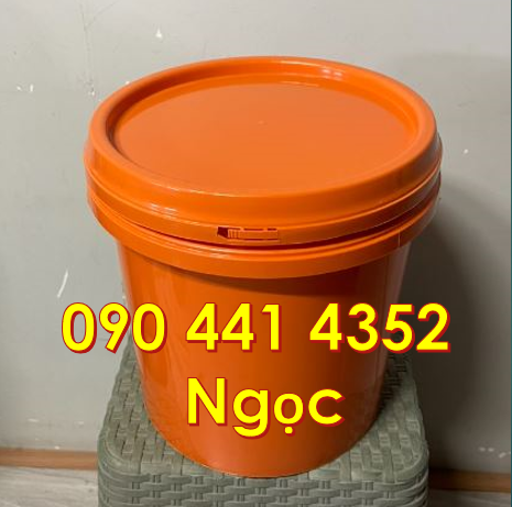 Vỏ thùng đựng sơn 1 lít, xô nhựa 1.5 lít quai, thùng sơn 5 lít rỗng