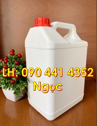 Can nhựa 5 lít vuông màu đỏ, can nhựa 4 lít nắp garenty, can nhựa 2L