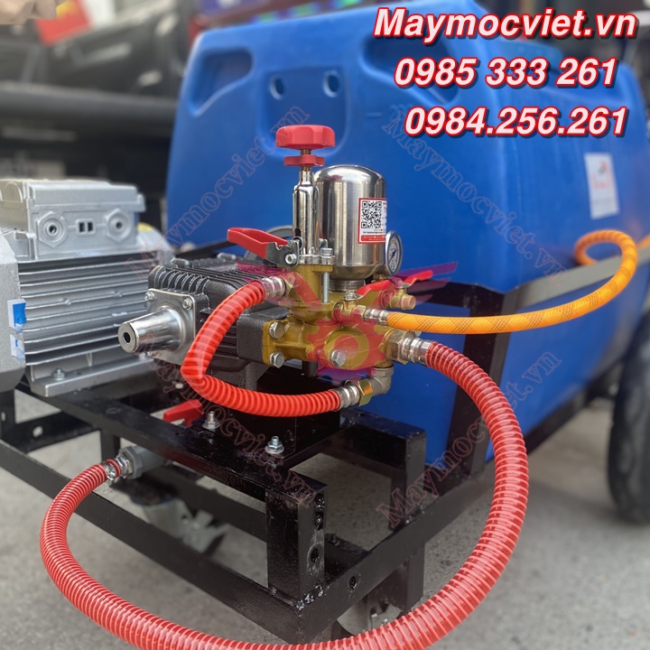 Máy phun thuốc công nghiệp kéo tay thùng phuy PT200D