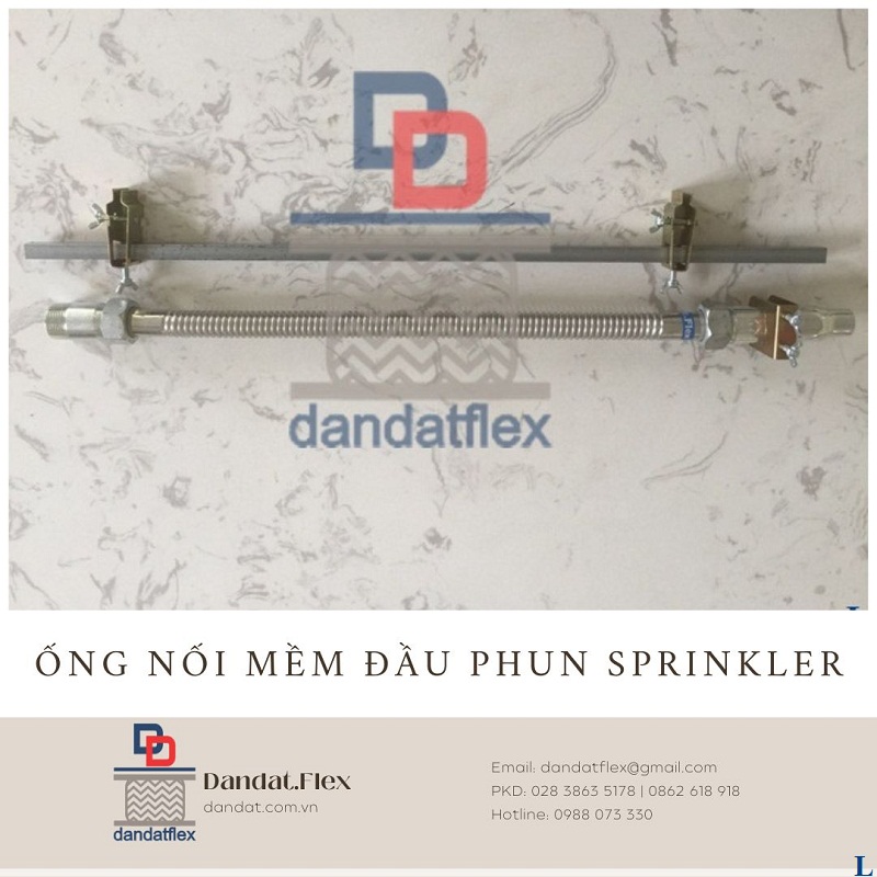 Thiết bị chữa cháy Tp.HCM, ống mềm nối đầu phun chữa cháy Sprinkler