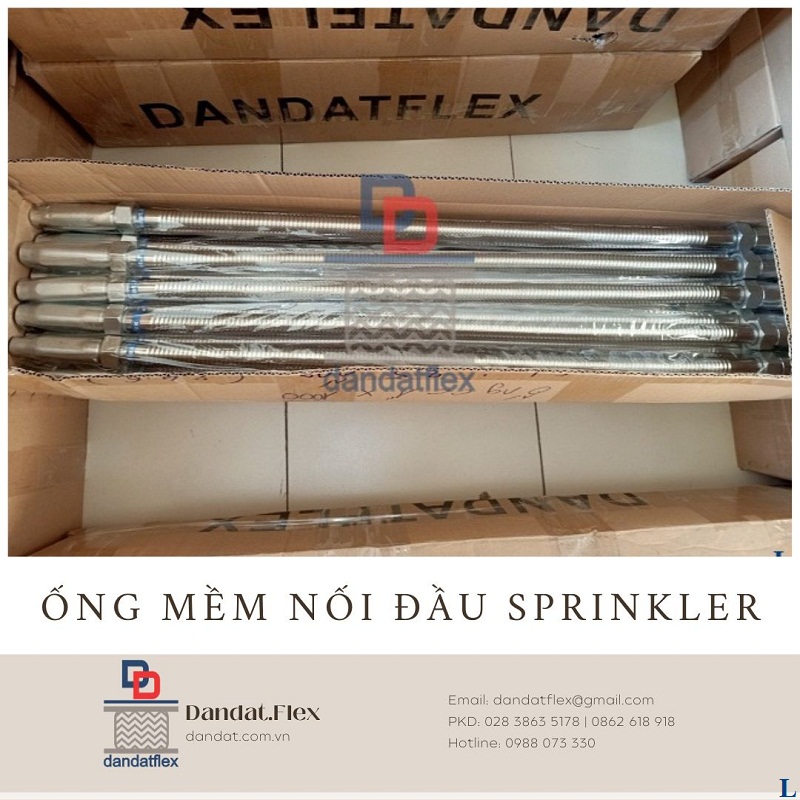 Thiết bị chữa cháy Tp.HCM, ống mềm nối đầu phun chữa cháy Sprinkler