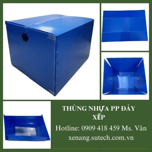 Thùng nhựa pp danpla đựng tài liệu, hồ sơ thầu có nắp đậy