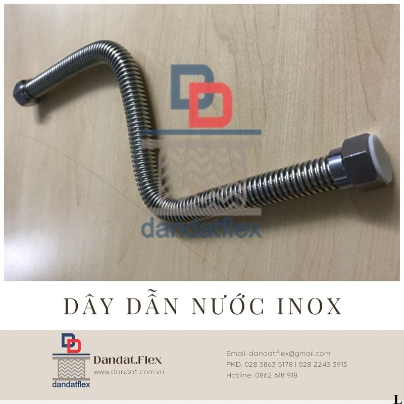 Dây cấp nước nóng lạnh inox, dây dẫn nước inox 304, ống cấp nước inox