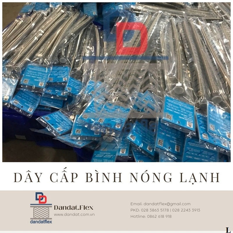 Dây cấp nước nóng lạnh inox, dây dẫn nước inox 304, ống cấp nước inox