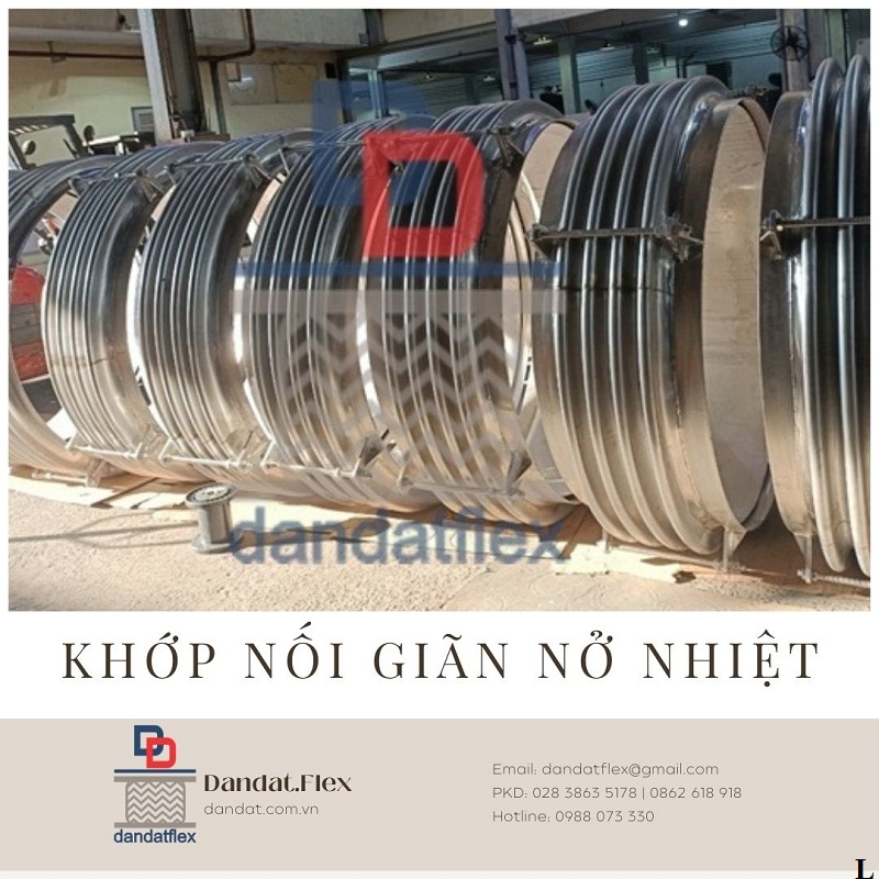 Khớp nối chống rung, khớp nối mềm inox, khớp giãn nở nhiệt inox