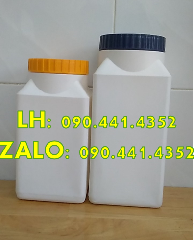 Hủ nhựa 1.5 ký cao, hủ nhựa 1 ký lùn, hủ nhựa 500g đựng phân bón,