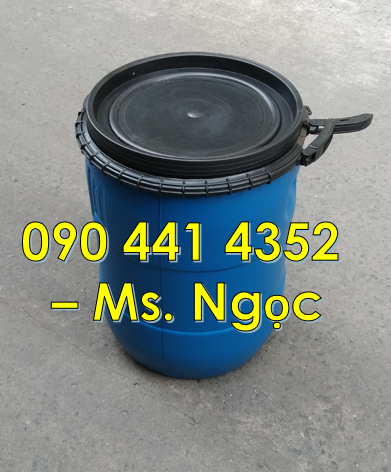 Gía thùng phuy nhựa 220L, thùng phuy nhựa 2 đai, thùng phuy nhựa 220L