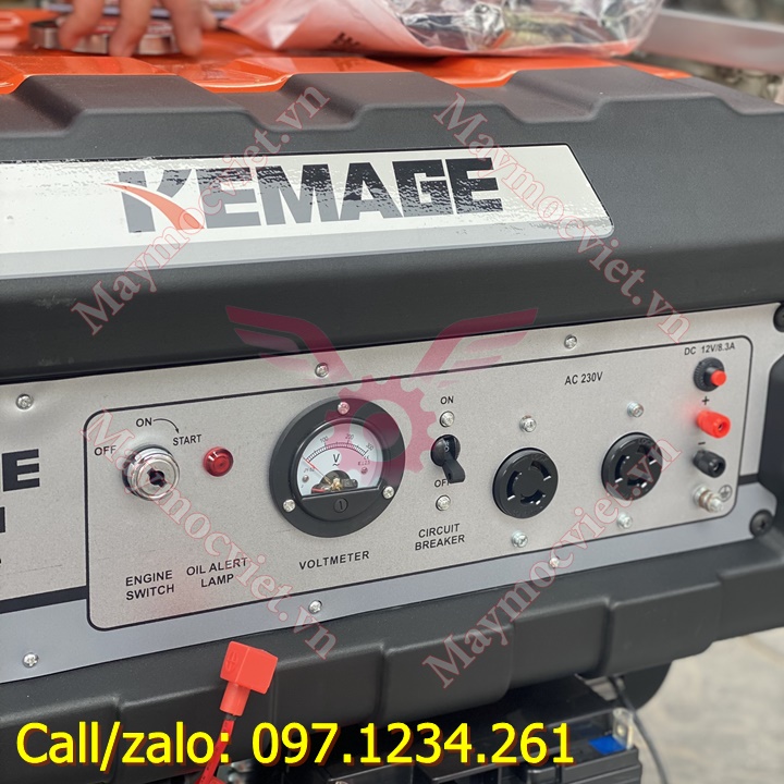 Máy phát điện chạy xăng 5kw Kemage KM7500 giá rẻ