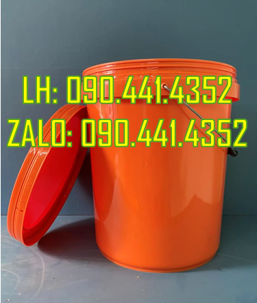 SX vỏ thùng sơn 22 lít màu sắc theo yêu cầu, thùng sơn 25 lít màu vàng