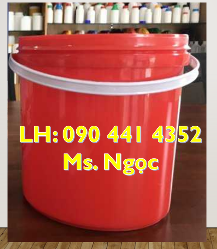 SX vỏ thùng sơn 22 lít màu sắc theo yêu cầu, thùng sơn 25 lít màu vàng