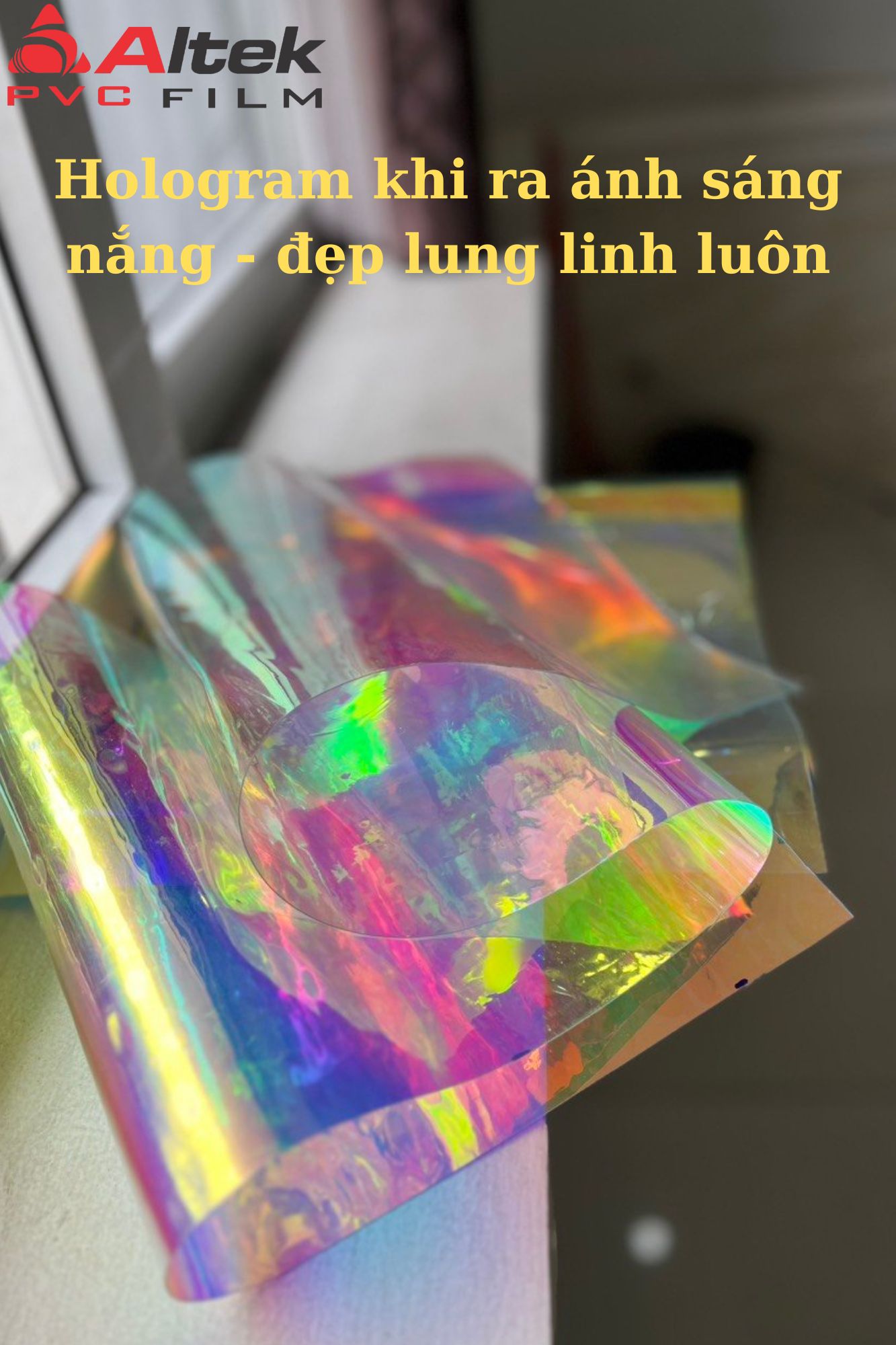 màng nhựa pvc giá tốt - nhựa hologram 7 màu