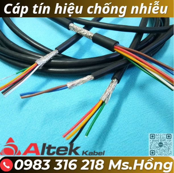 Cáp tín hiệu 2,4,6,8 lõi chính hãng Altekkabel có chống nhiễu
