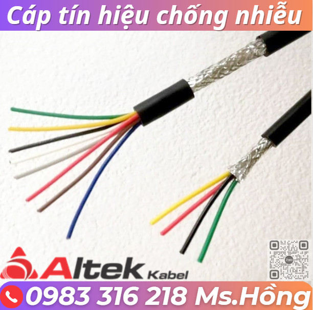 Cáp tín hiệu 2,4,6,8 lõi chính hãng Altekkabel có chống nhiễu