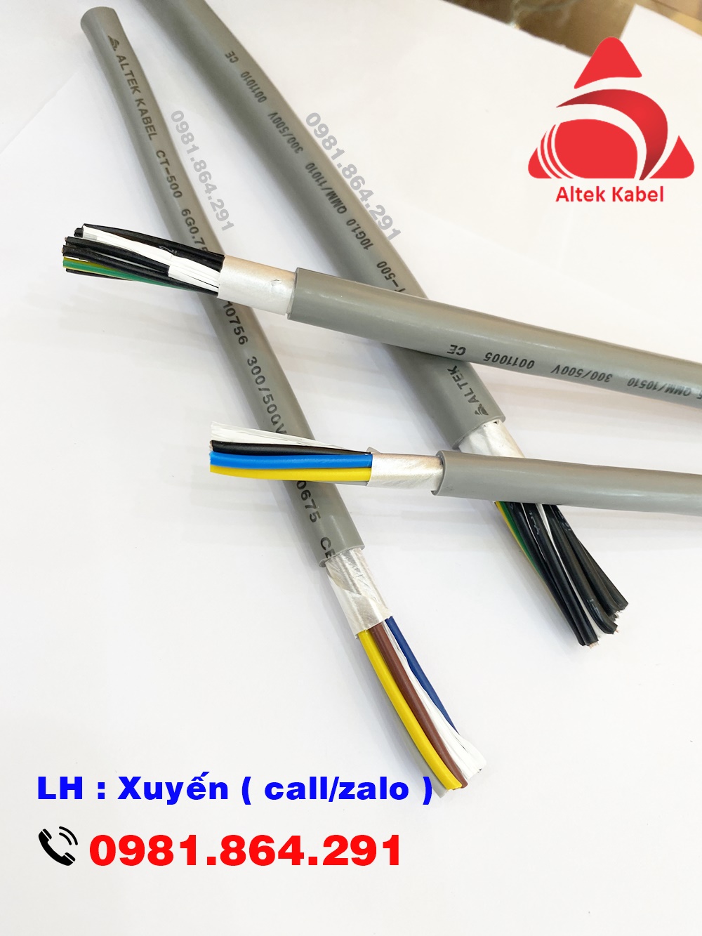 Cáo điện lõi đồng mềm 3x1.5mm2 chính hãng Altek kabel